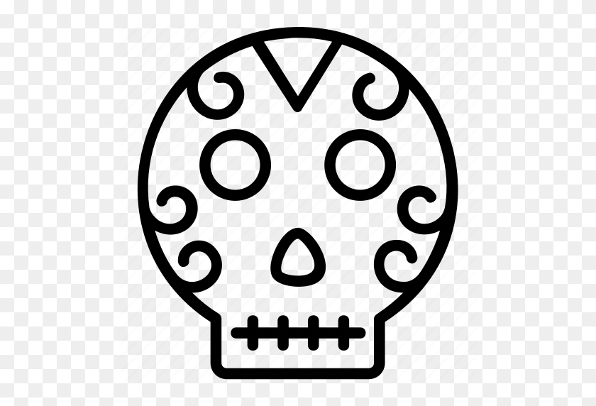 512x512 Aztec, Halloween Mask, Mexican Skull, Mexico Costume, Mexico Mask Icon - Mexican Poncho Clipart
