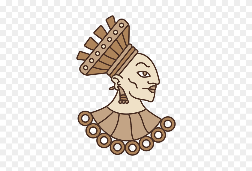 512x512 Aztec Head Illustration - Aztec PNG