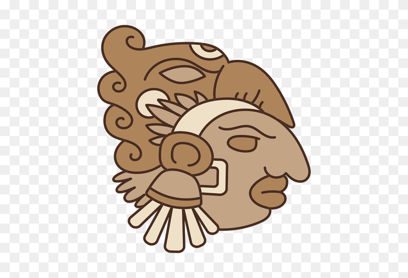 512x512 Aztec Head Mask - Aztec PNG