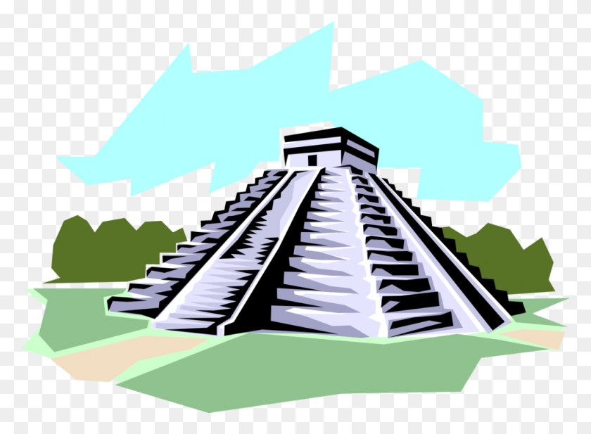 979x700 Руины Ацтекской Пирамиды - Руины Png