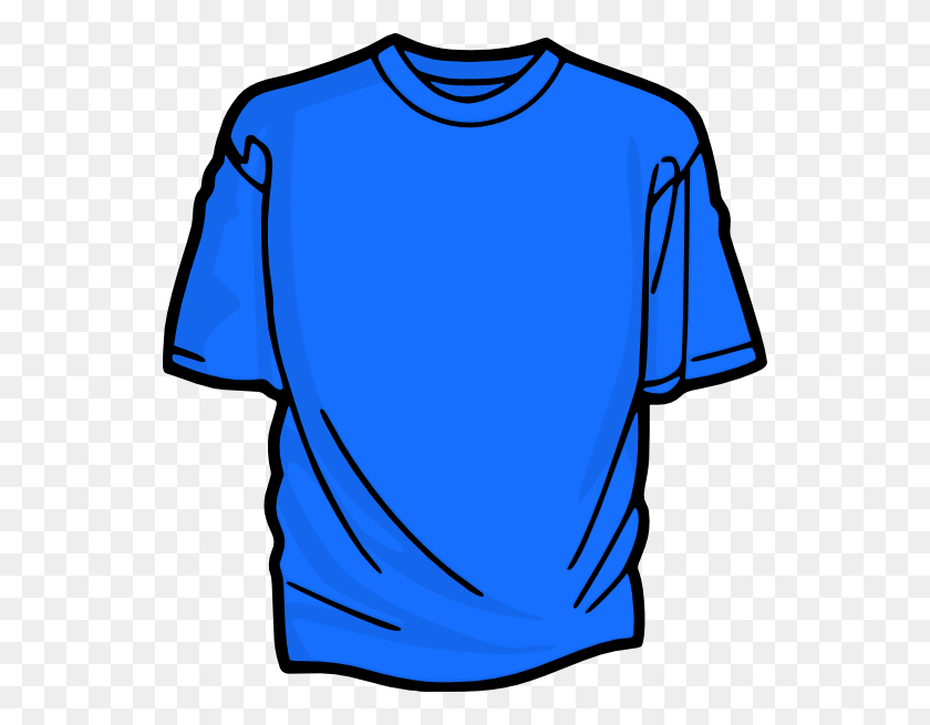 546x595 Azure T Shirt Clip Art - Shirt Clipart