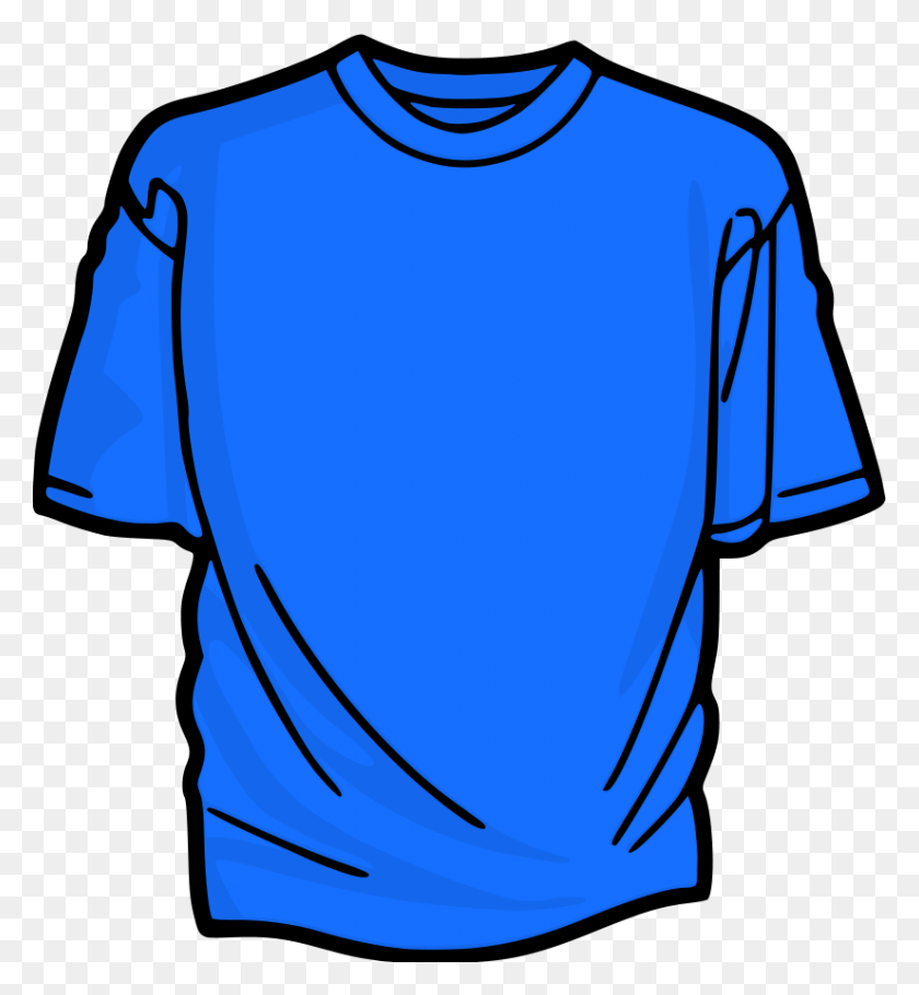 825x900 Azure T Shirt Png Clip Arts For Web - Shirt PNG