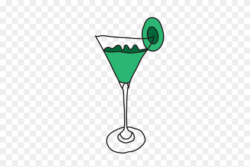 375x503 B Day Party Kiwi Martini Clipart Meylah - Martini Clip Art