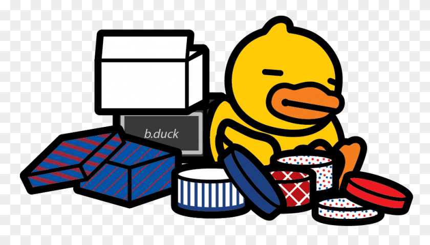 966x519 B Duck Official Website Online Shop B Duck Family License Business - Stapler Clipart