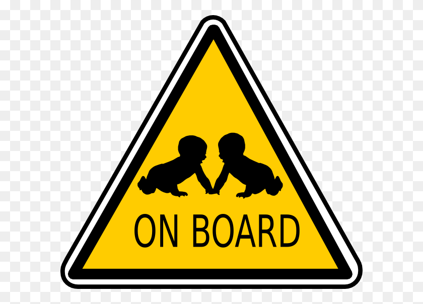 600x544 Babies On Board Clip Art - Baby On Board Clipart