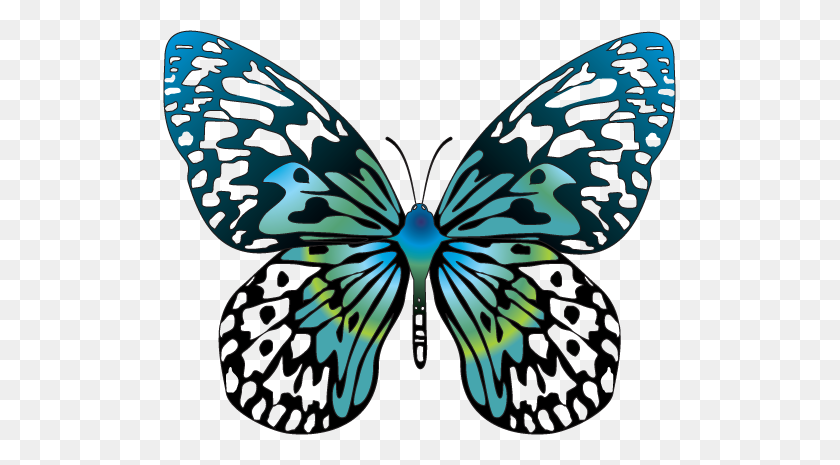 513x405 Babochki Butterfly, Butterfly Clip Art - Butterfly Wings Clipart