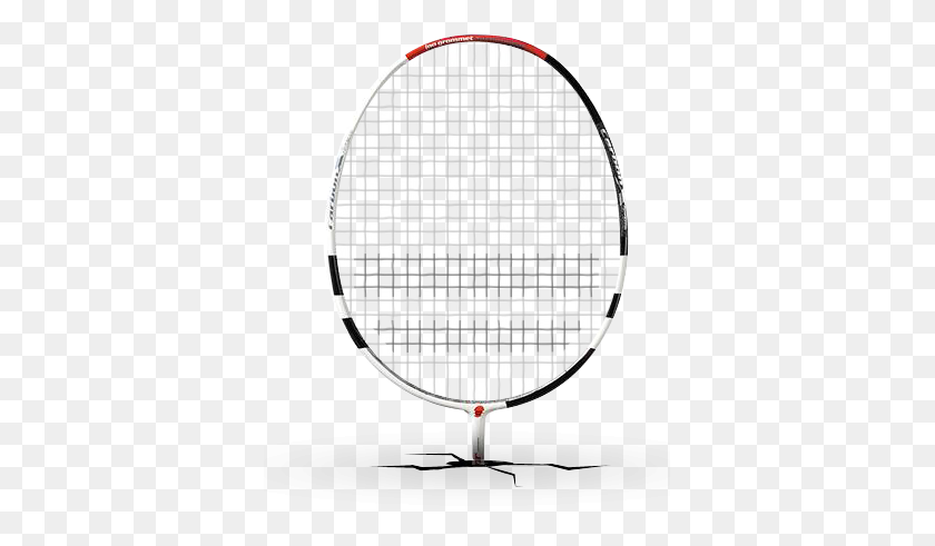 365x431 Babolat - Tennis Racket Clipart Black And White