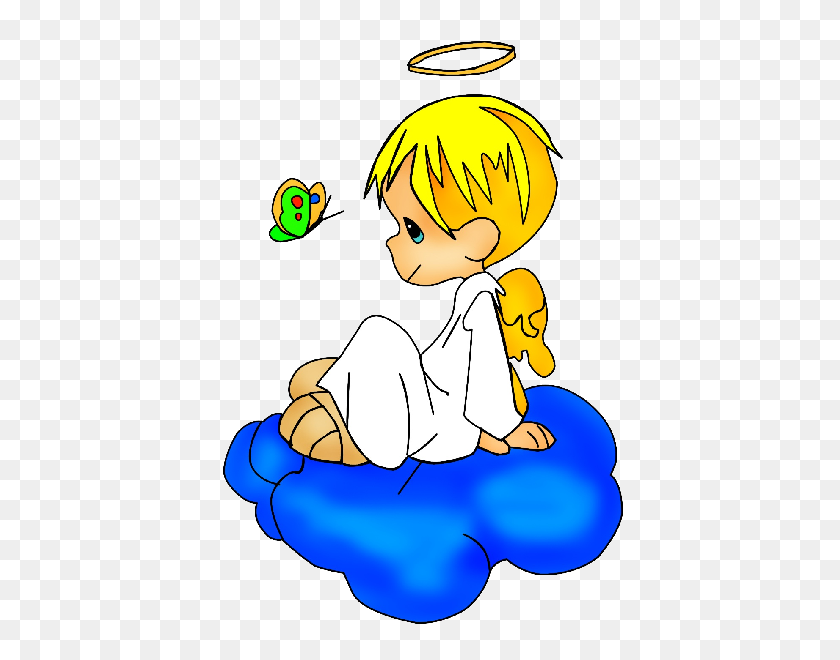600x600 Baby Angel Clipart - Black Baby Girl Clipart