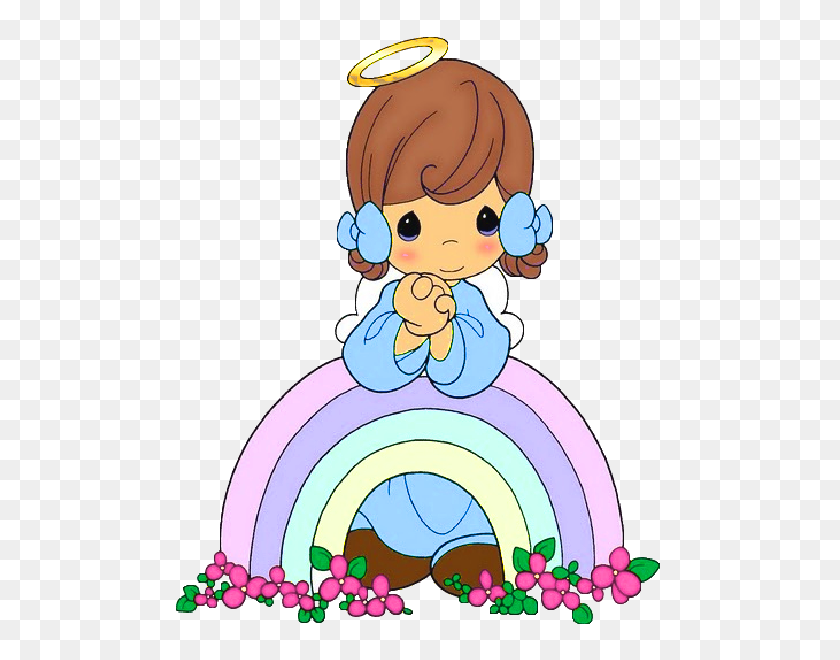 508x600 Baby Angel Clipart Group With Items - Baby Girl Images Clip Art