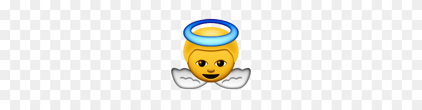 160x160 Baby Angel Emoji - Angel Emoji PNG