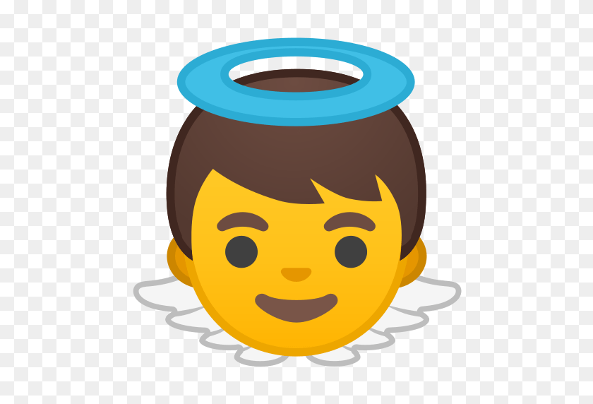 512x512 Baby Angel Emoji Significado Con Imágenes De La A A La Z - Angel Emoji Png