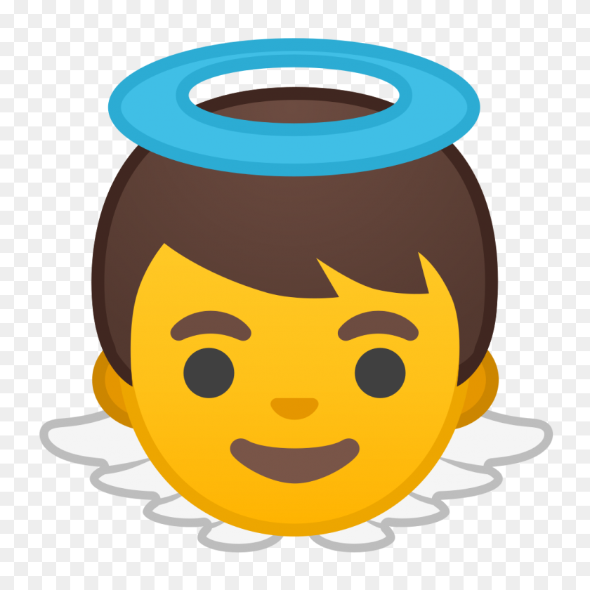 1024x1024 Значок Ангела Ното Люди Семейная Любовь Набор Иконок Google - Детские Смайлики Png