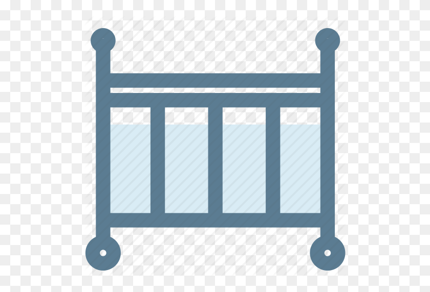 512x512 Детская Кроватка, Детская Кроватка, Кровать, Мебель, Значок Для Дома - Детская Кроватка Png