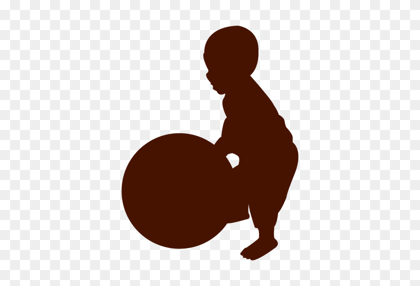 512x512 Baby Ball Silhouette - Bebe PNG