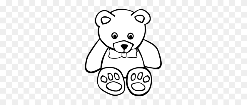 261x299 Baby Bear Clipart Black And White Collection - Cub Clipart Black And White