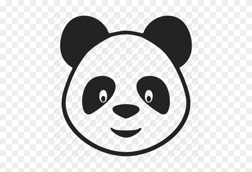 512x512 Baby, Bear, Face, Panda, Toy Icon - Panda Face PNG