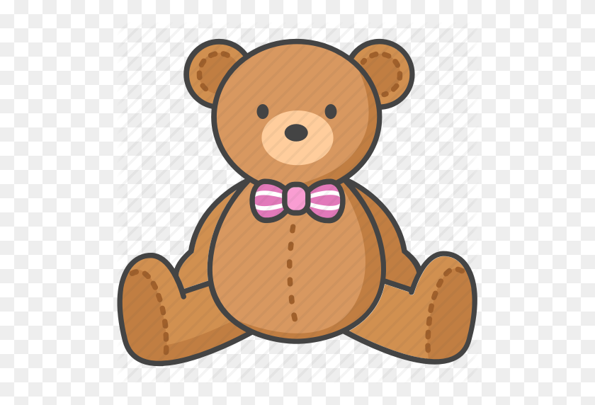 512x512 Baby, Bear, Infant, Soft, Stuffed, Teddy, Toy Icon - Stuffed Animal Clipart