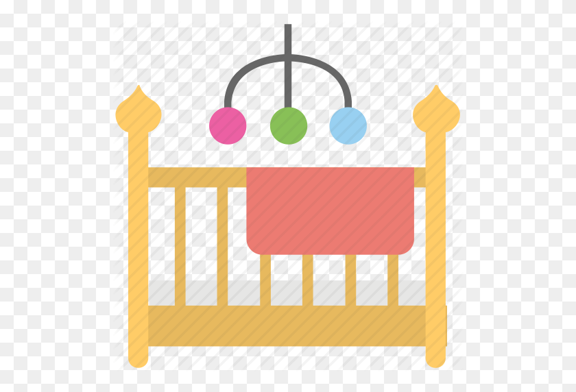 512x512 Baby Bed, Baby Bedroom, Baby Furniture, Cradle, Crib Icon - Crib Clip Art