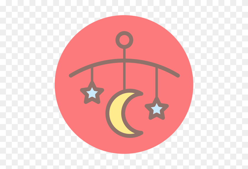 512x512 Baby Bed Bell Circle Icon - Baby Icon PNG