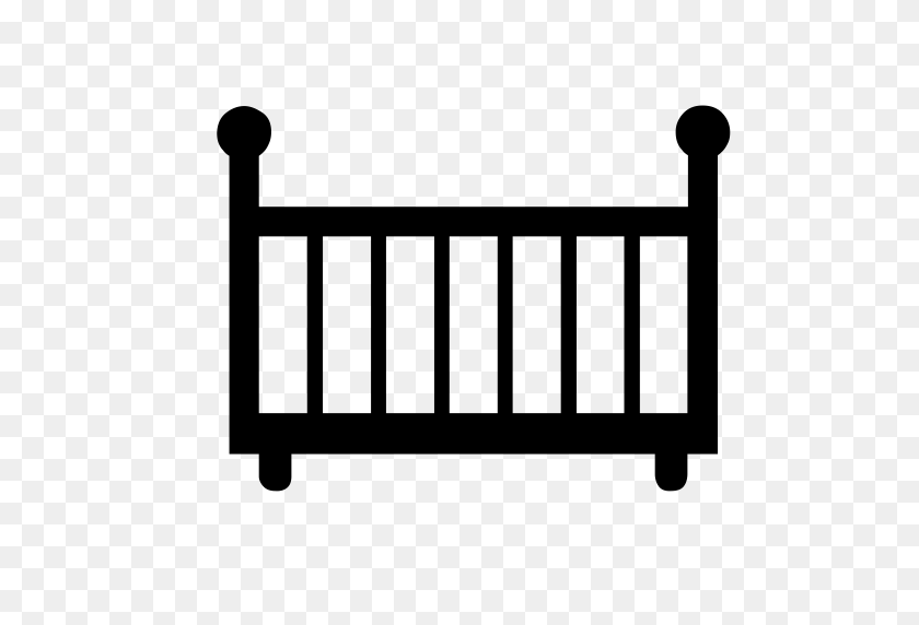 512x512 Baby Bed, Wooden Crib, Bed Icon With Png And Vector Format - Crib Clip Art