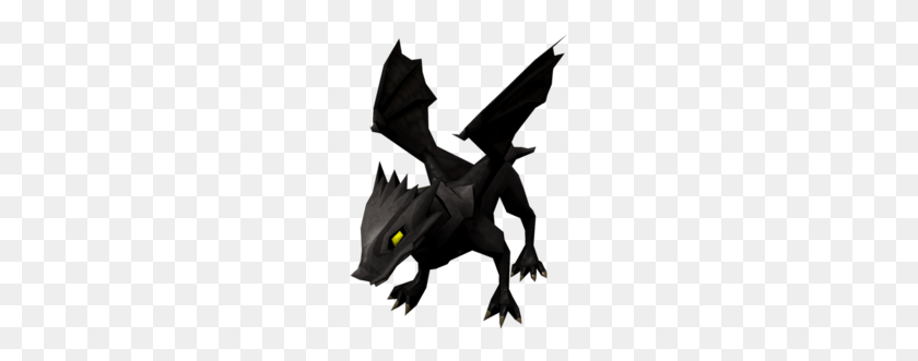 200x271 Baby Black Dragon - Black Dragon PNG