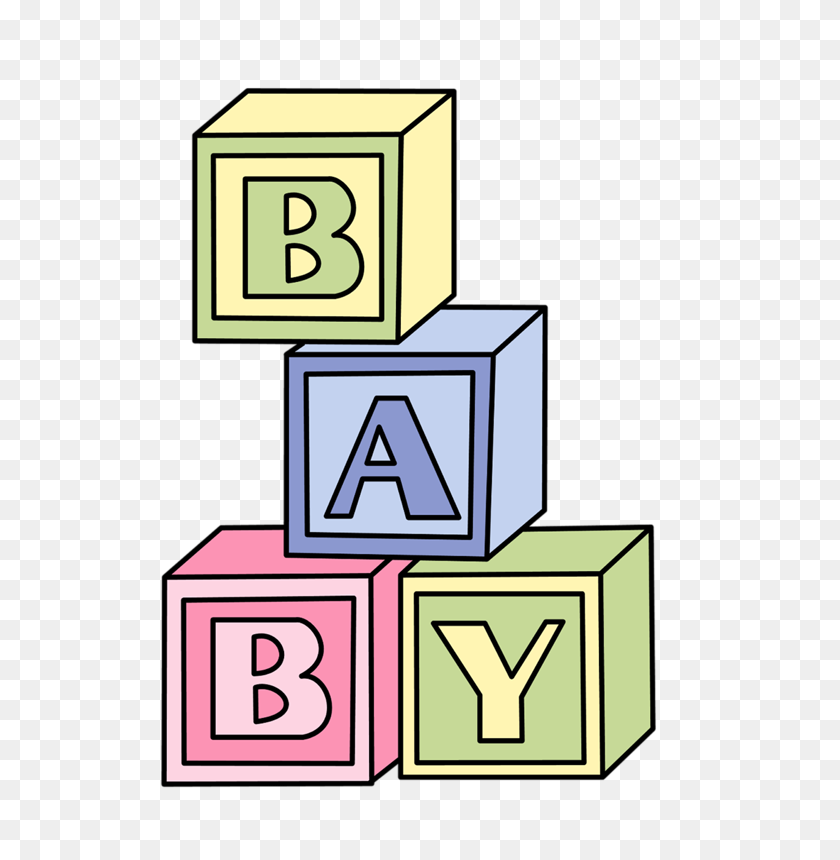 628x800 Bloques Para Bebés - Clipart De Tendedero Para Bebés