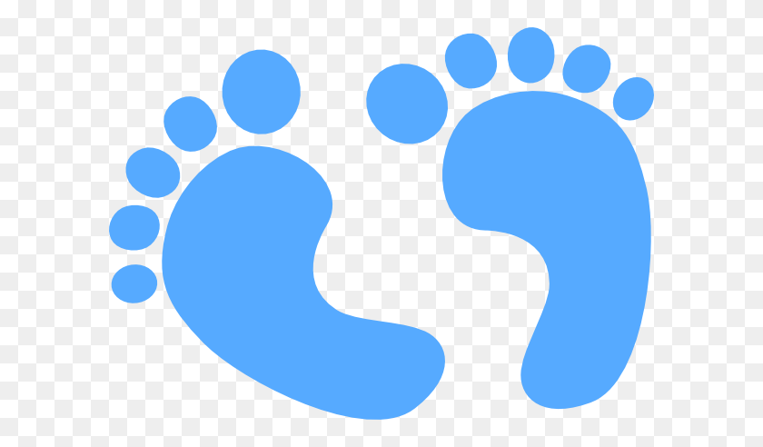 600x432 Baby Blue Baby Feet - Baby Footprint PNG