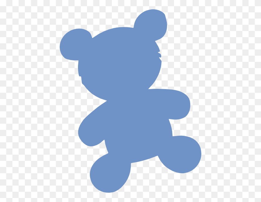 456x593 Baby Blue Bear Png, Clip Art For Web - Baby Bear Clipart