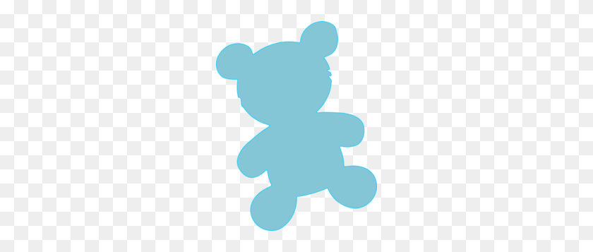228x297 Baby Blue Teddy Clip Art - Baby Bear PNG