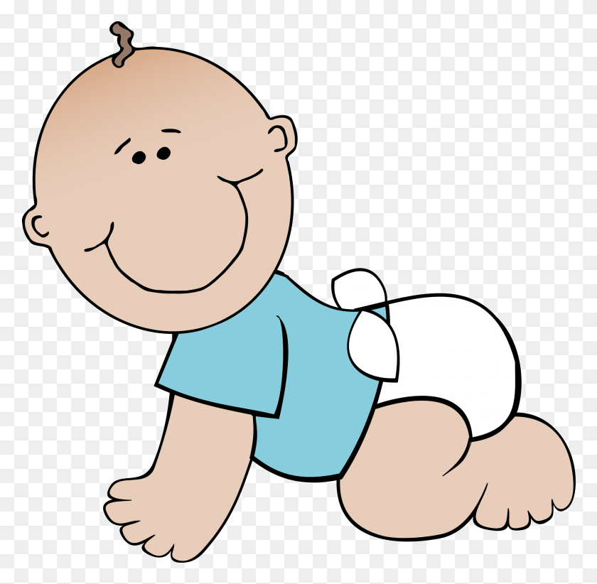 2400x2347 Baby Boy Crawling Icons Png - Baby Boy PNG