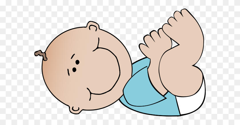 600x379 Baby Boy Lying Png Clip Arts For Web - Cartoon Baby PNG