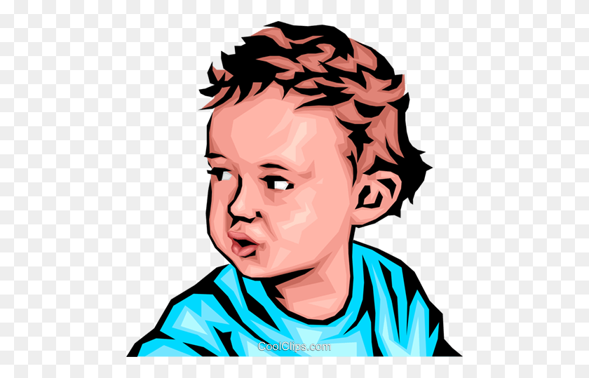 480x479 Baby Boy Royalty Free Vector Clip Art Illustration - Free Baby Boy Clip Art