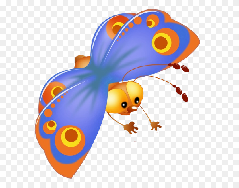 600x600 Baby Butterfly Cartoon Clip Art Pictures All Butterfly Are Om - Fish Клипарт Прозрачный Фон