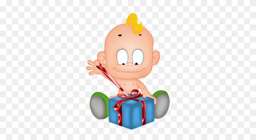 400x400 Baby Cartoon Clipart Group With Items - Cartoon Baby PNG