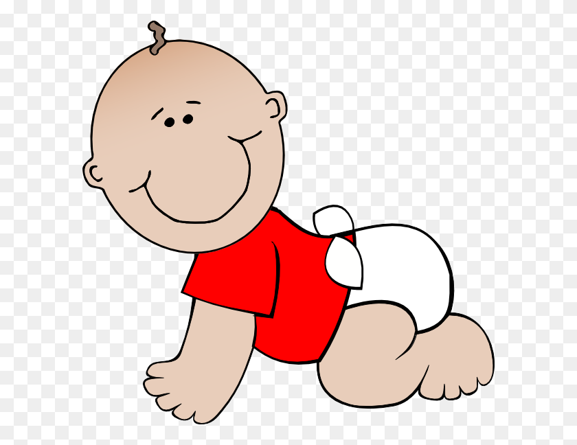 600x588 Baby Cartoon Clipart Group With Items - Drooling Clipart
