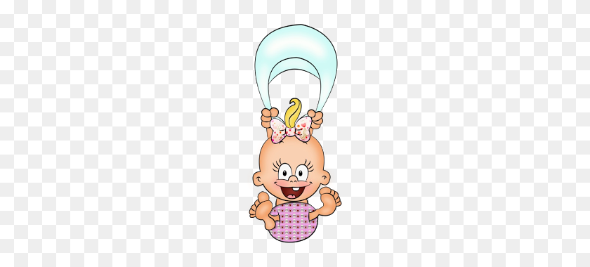 320x320 Baby Cartoon Clipart Group With Items - Funny Girl Clipart