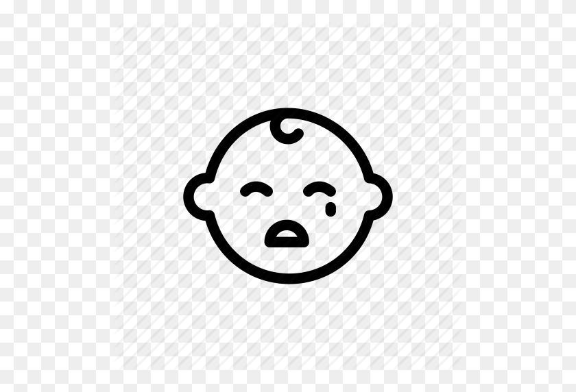 512x512 Baby, Child, Children, Cry, Crying, Kid, Sad Icon - Crying Baby PNG