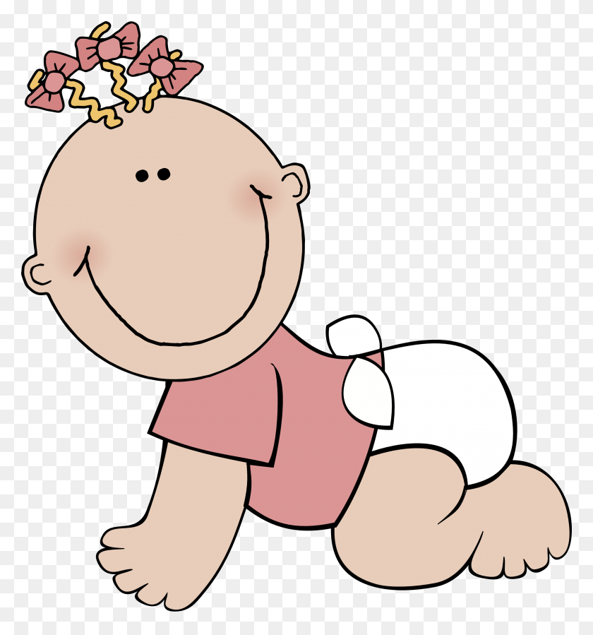 2555x2751 Baby Clip Art - Girl Walking Dog Clipart