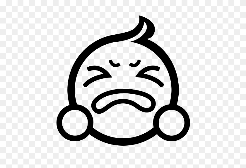 512x512 Baby Crying, Crying, Emotional Icon With Png And Vector Format - Baby Crying PNG