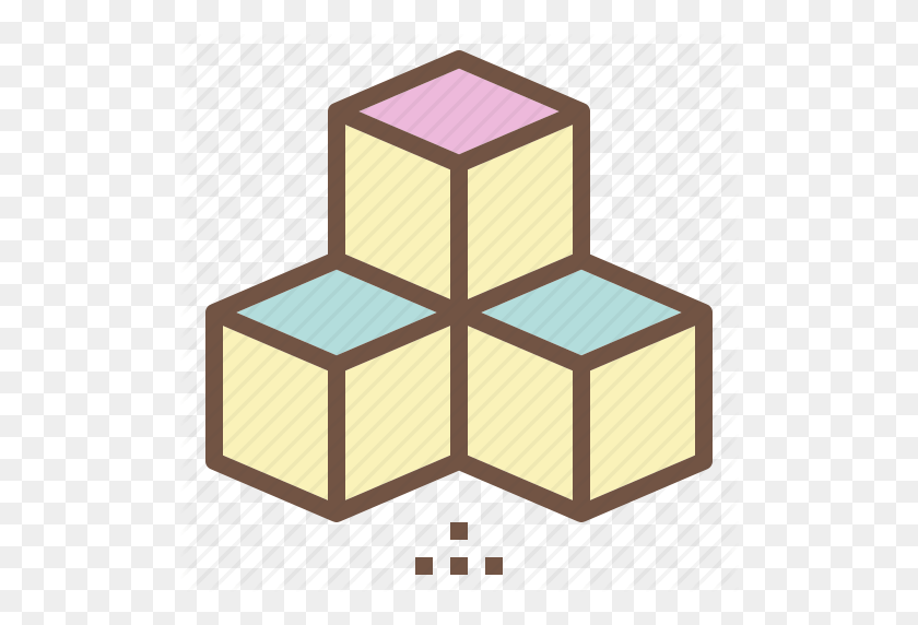 512x512 Baby, Cube, Cubic, Puzzle, Toy Icon - Washcloth Clipart