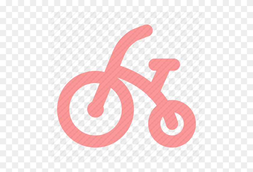 512x512 Baby Cycle, Bike, Cycle, Kid, Kid Bicycle, Kids, Kids Bike Icon - Pink Chupete Clipart