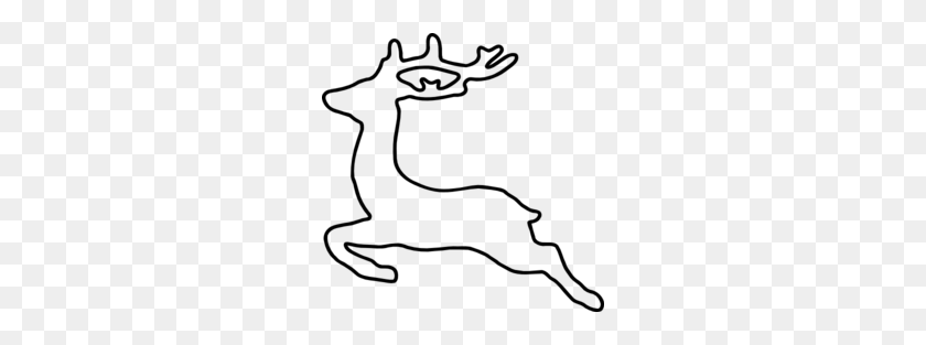 256x253 Baby Deer Silhouette Clip Art - Reindeer Silhouette Clipart