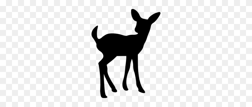 230x297 Baby Deer Silhouette Clipart - Deer Silhouette Clip Art