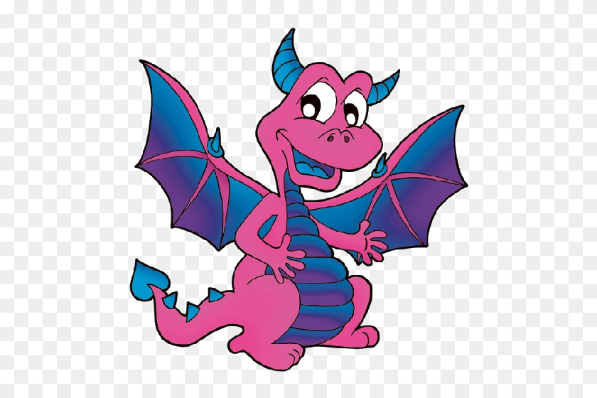 500x500 Baby Dragons Dragon Cartoon Images Clip Art - Ranger Clipart