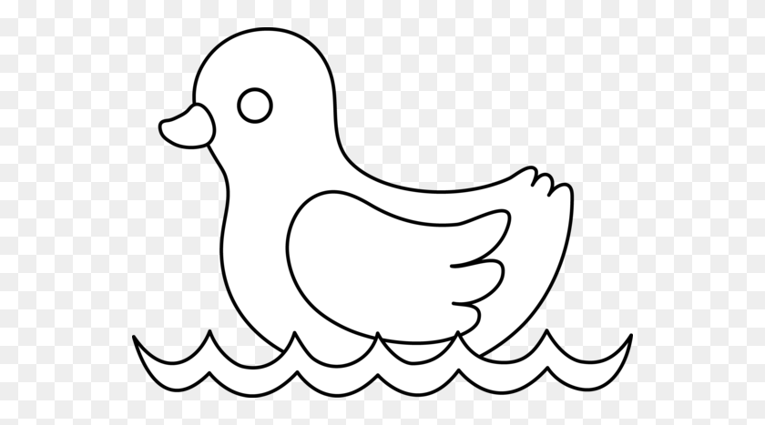 550x407 Baby Duck Line Art - Baby Rattle Clipart Black And White