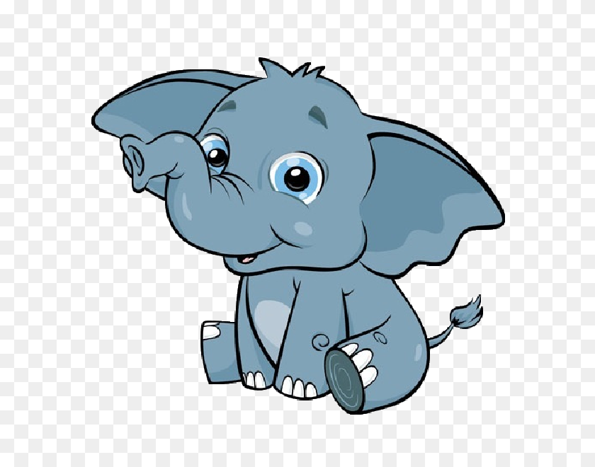 600x600 Baby Elephant Cartoon Baby Elephant Cartoon Pictures Cartoon - Baby Elephant PNG