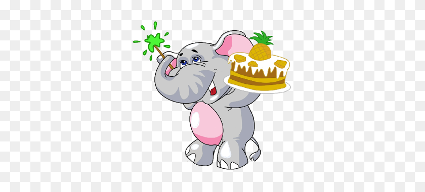 320x320 Baby Elephant Cute Birthday Cartoon Clip Art Images All Images Are - Cute Baby Elephant Clipart