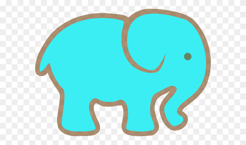 600x436 Baby Elephant With Umbrella Clipart - Free Baby Elephant Clip Art