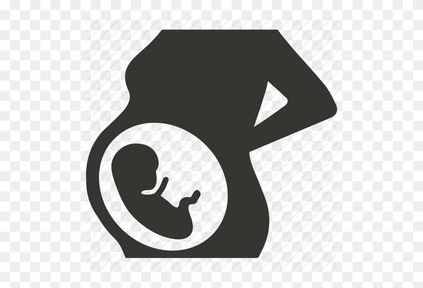 512x512 Bebé, Embrión, Feto, Madre, Obstetricia, Embarazo, Icono De Embarazada - Feto Png