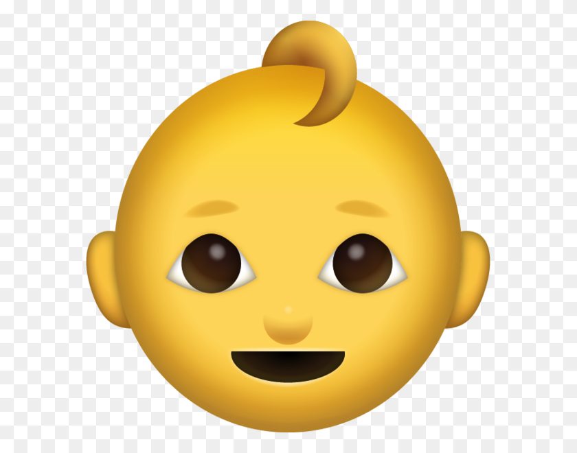 589x600 Baby Emoji - Baby Emoji PNG